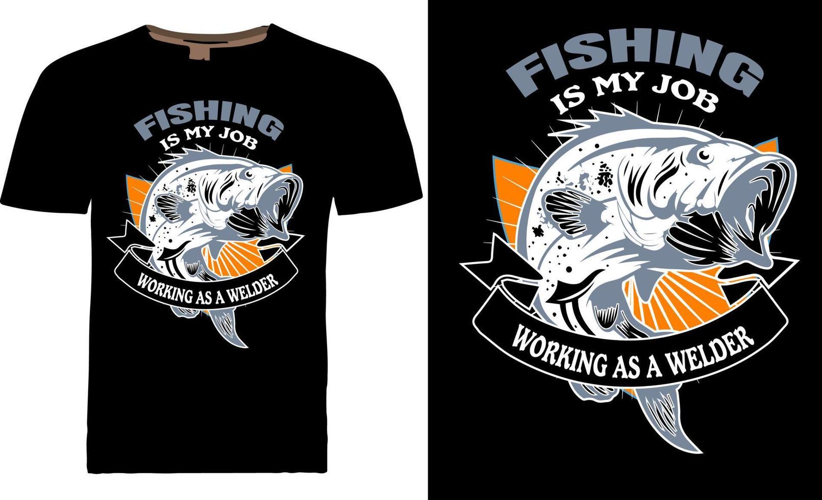 FISHING T SHIRT DESIGN vector