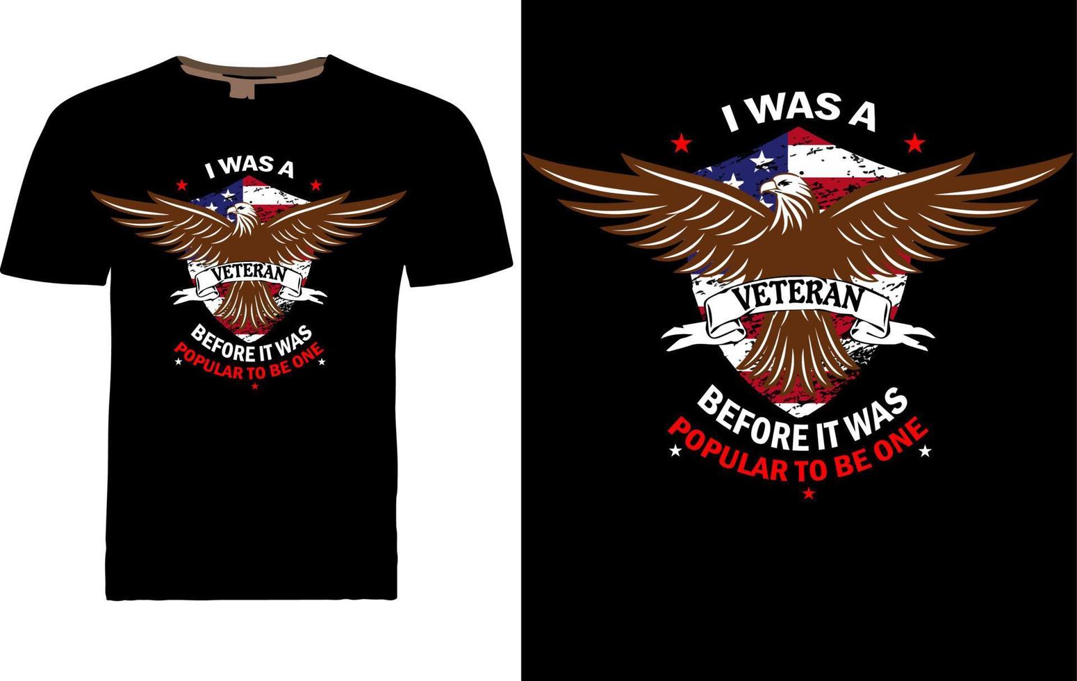 USA VETERAN T SHIRT DESIGN vector