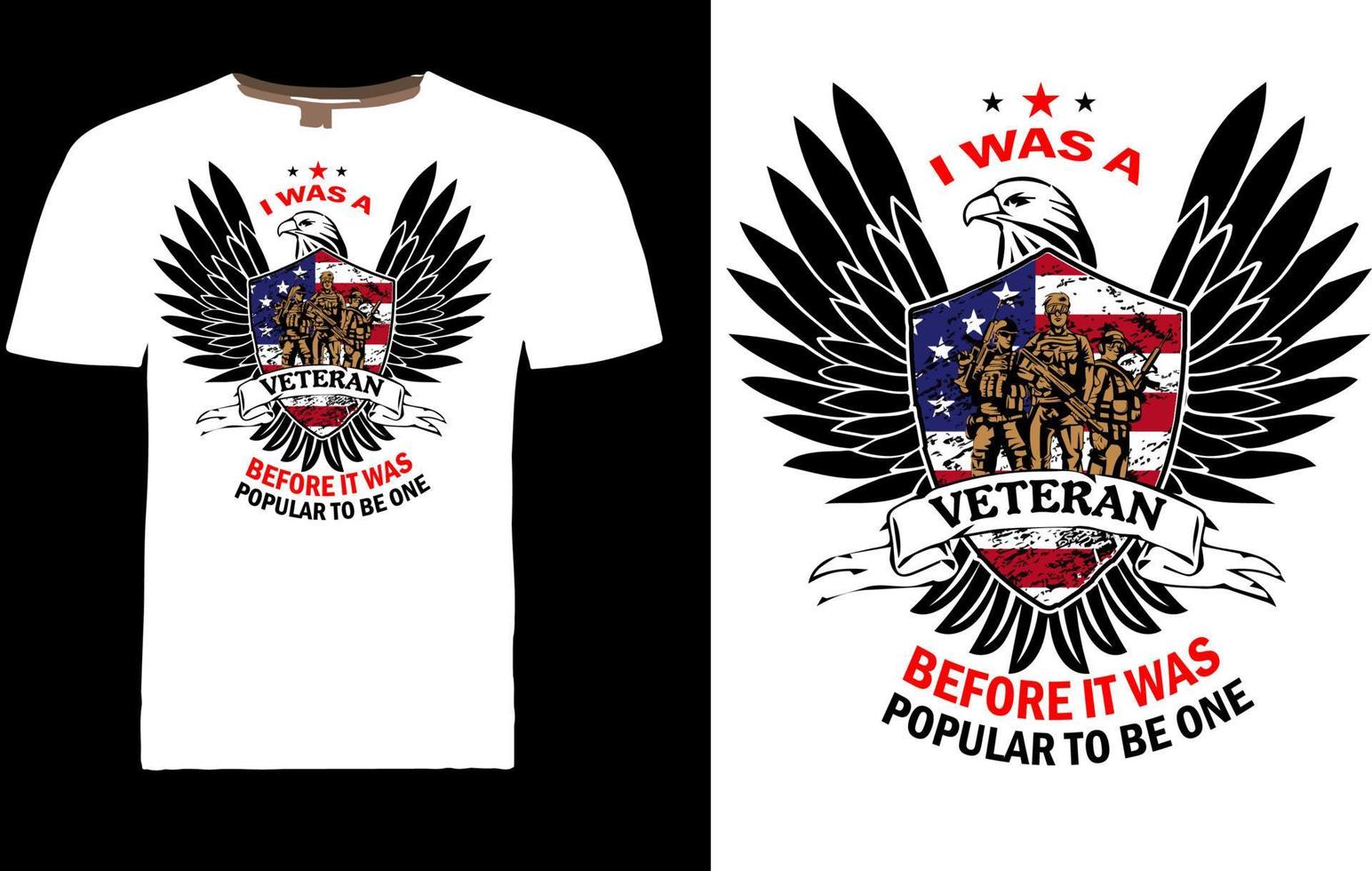 Estados Unidos veterano t camisa diseño vector