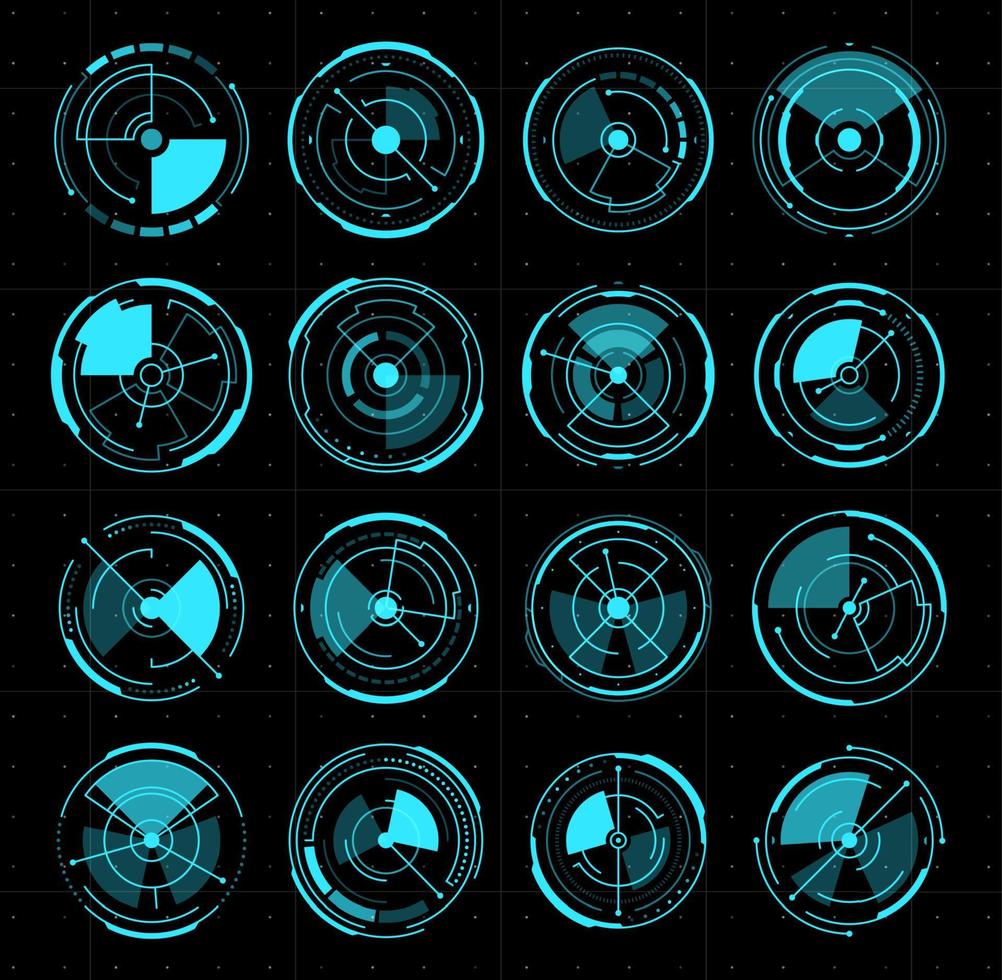 hud rastreo sonar, objetivo controlar objetivo, navegación vector