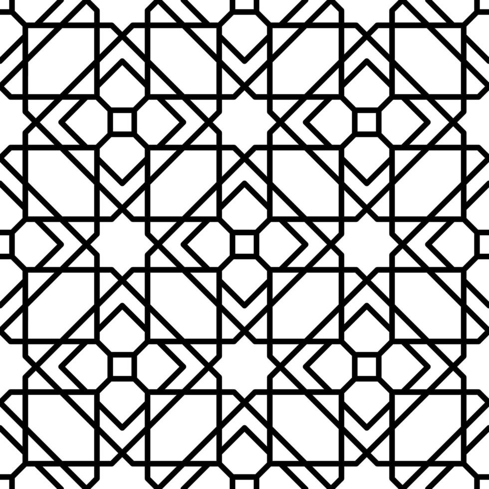 patrón de ventana árabe arabesco mashrabiya vector