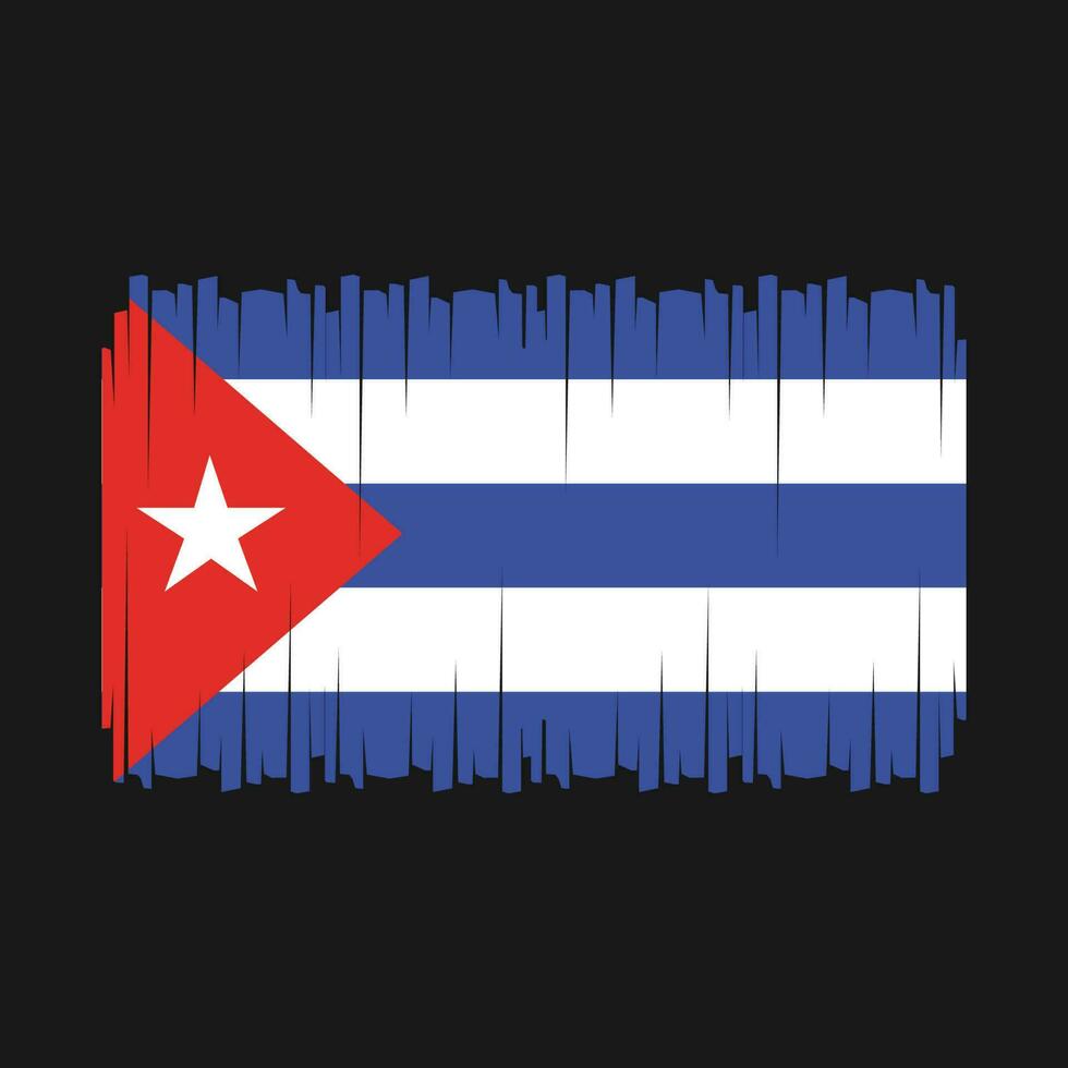 vector de bandera de cuba