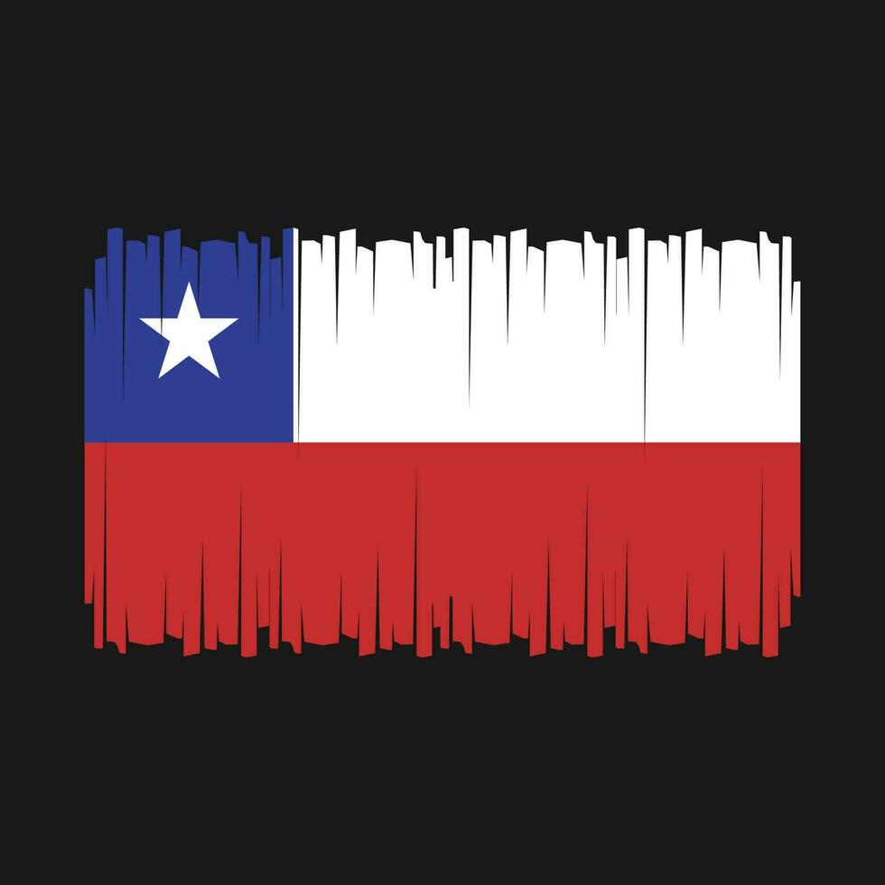 vector de bandera de chile