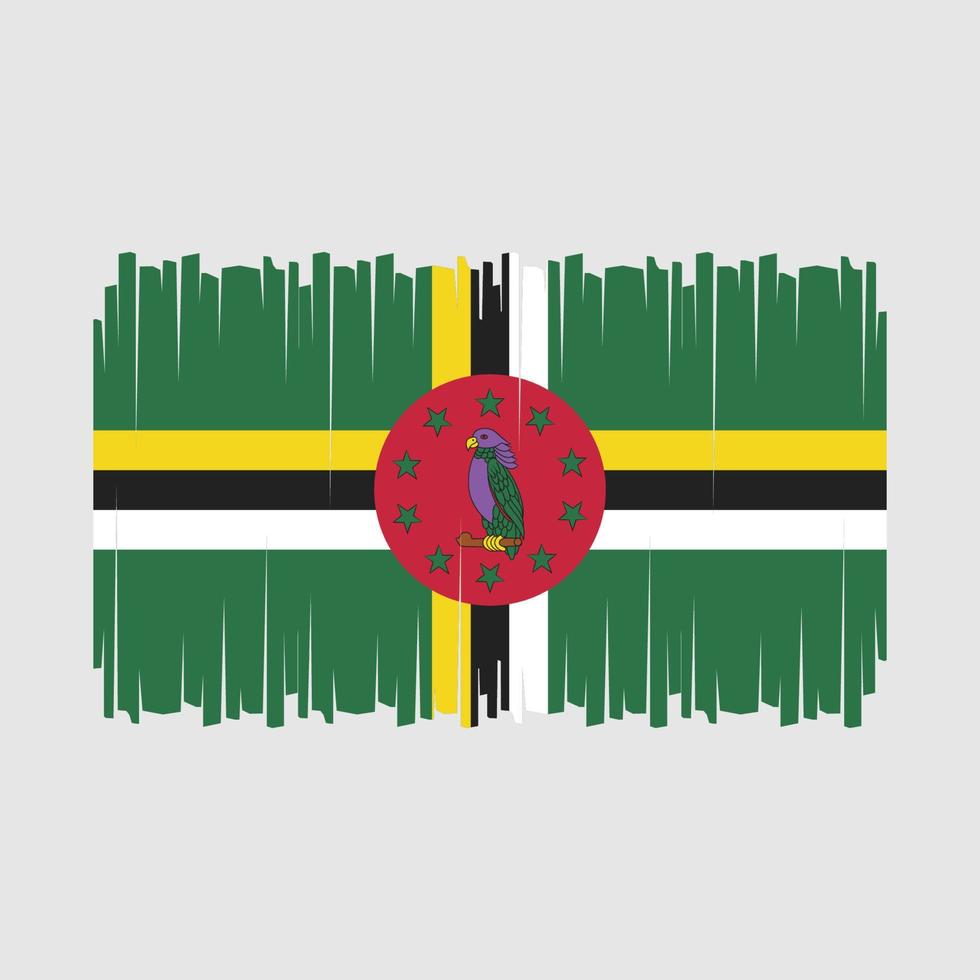 vector de bandera dominica