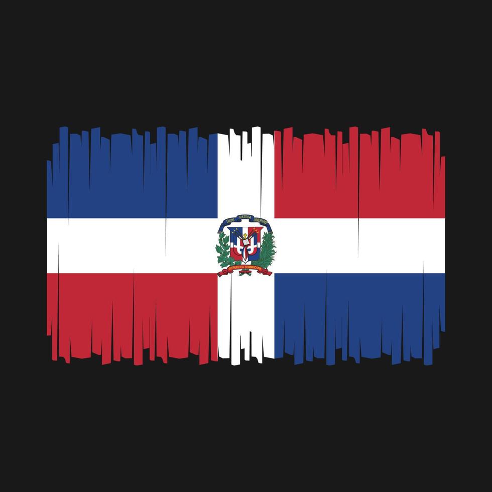 Dominican Republic Flag Vector