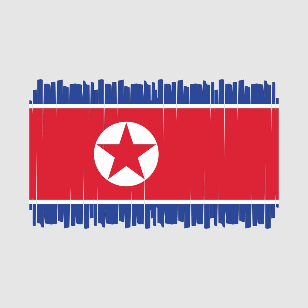 vector de bandera de corea del norte