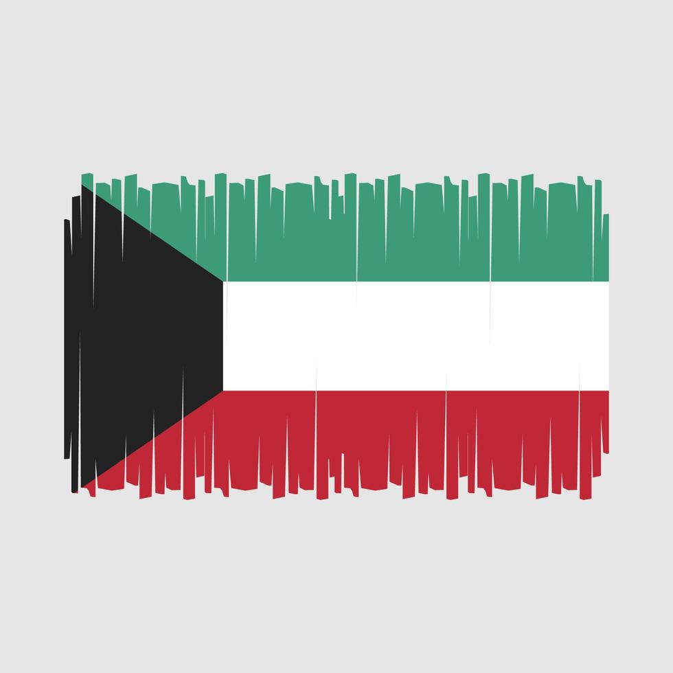 vector de bandera de kuwait