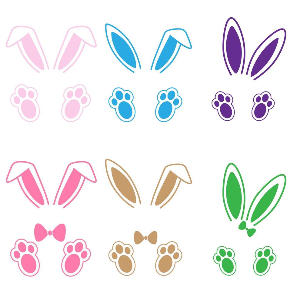 Rabbit icon vector set. Easter illustration sign collection. Hare symbol or logo.