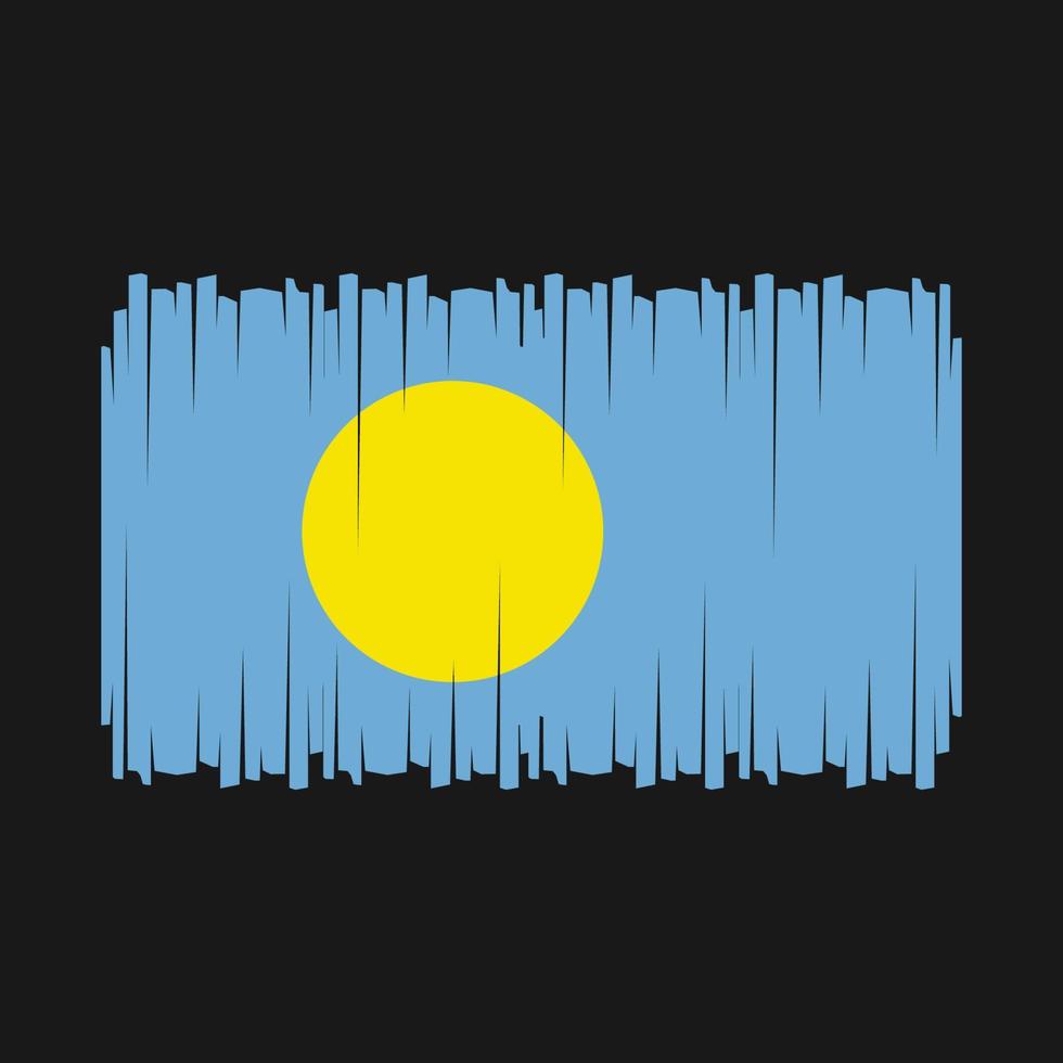 Palau Flag Vector