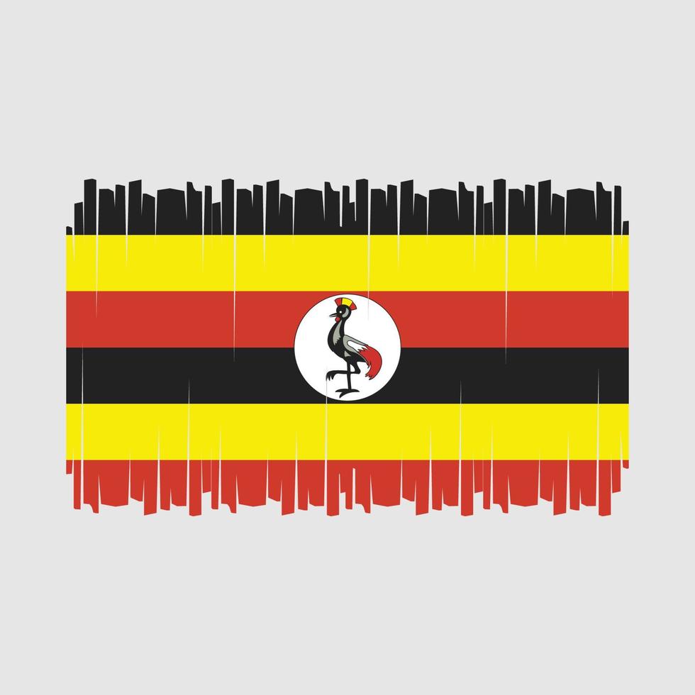 Uganda Flag Vector