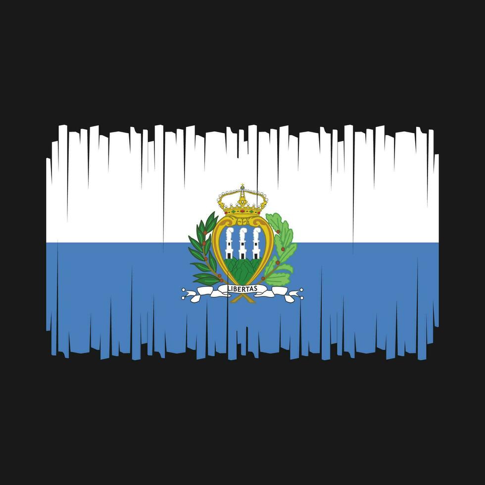 vector de bandera de san marino