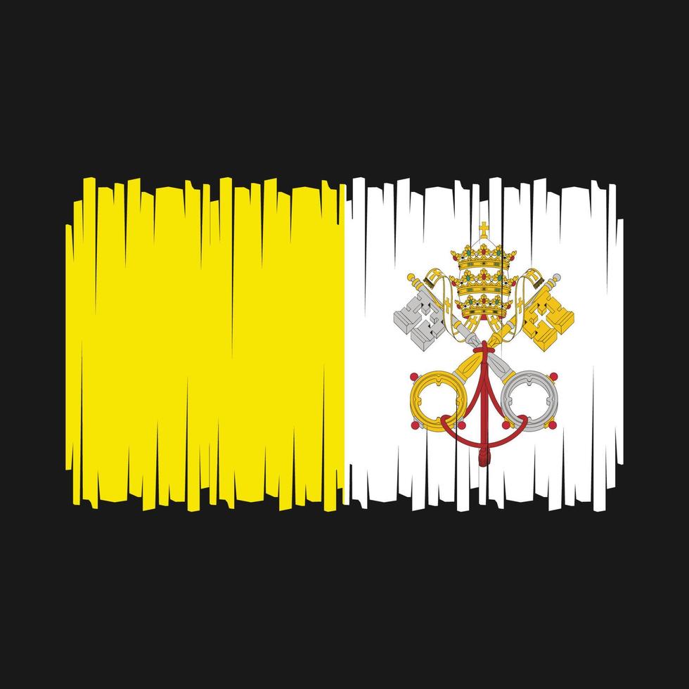 vector de la bandera del vaticano