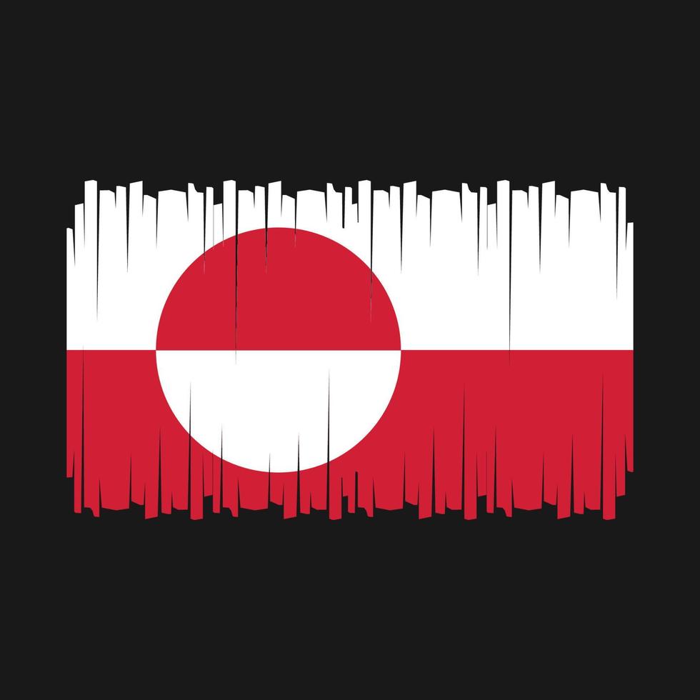 Greenland Flag Vector