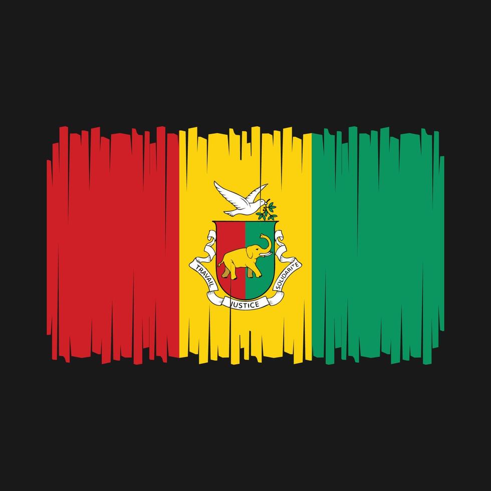 Guinea Flag Vector