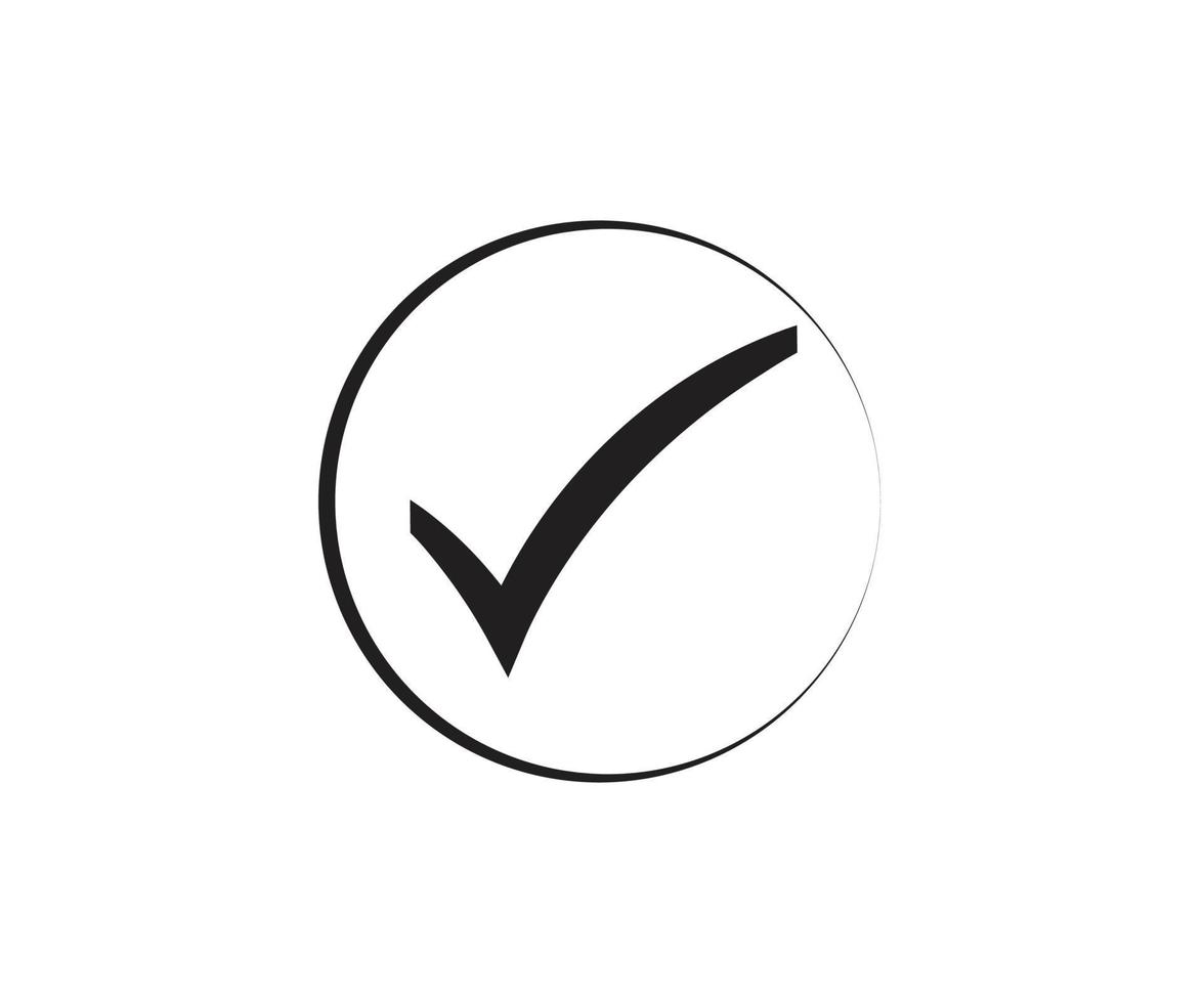 Tik mark icon design vector template