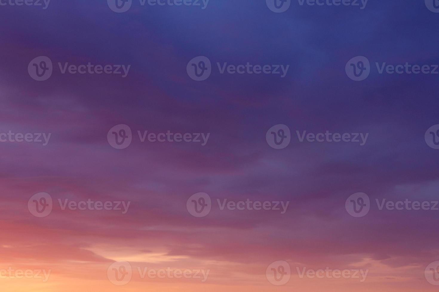 view on picturesque cloudy sunset sky photo