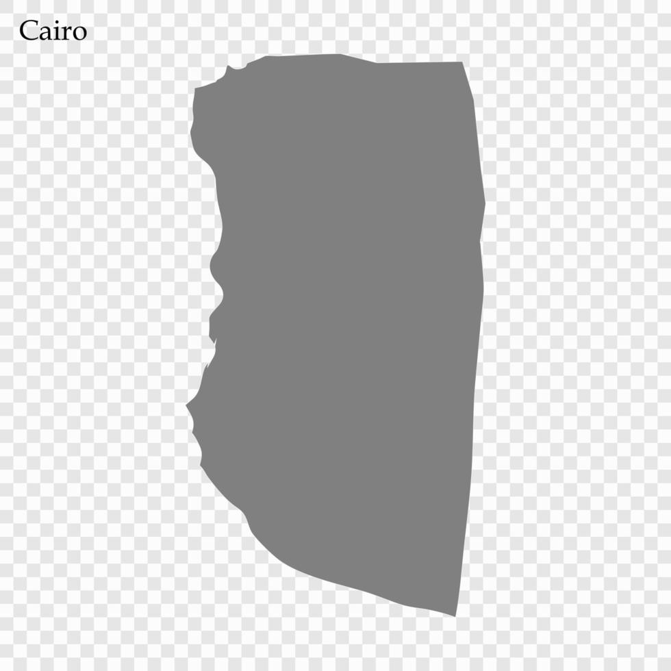 map of governorate of Egypt vector