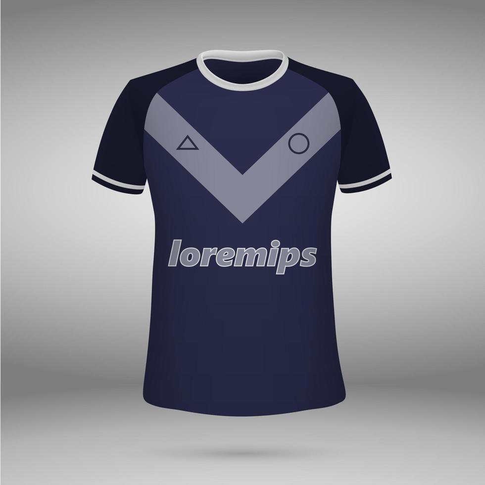 camiseta. fútbol jersey. vector ilustración