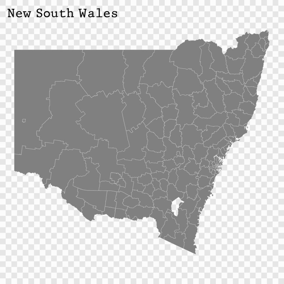 High Quality map is a state of Australia vector