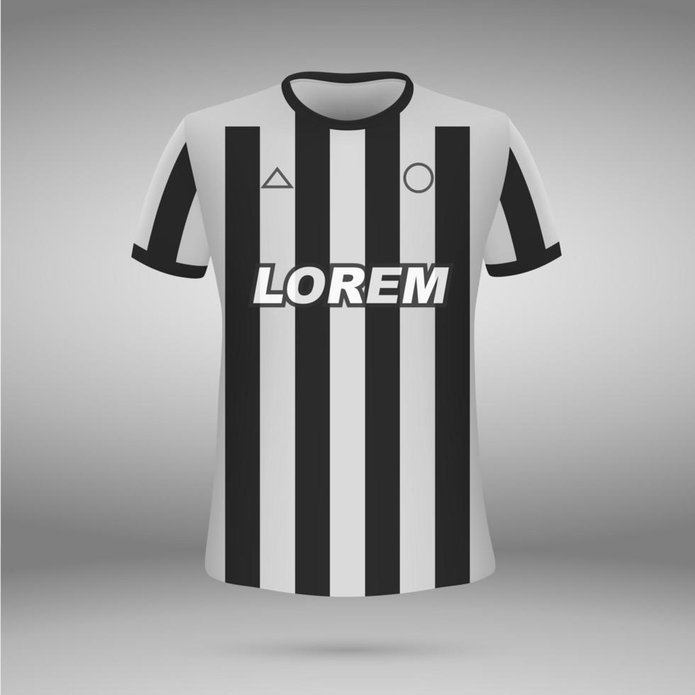 camiseta. fútbol jersey. vector ilustración