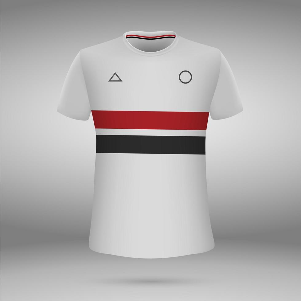 camiseta. fútbol jersey. vector ilustración