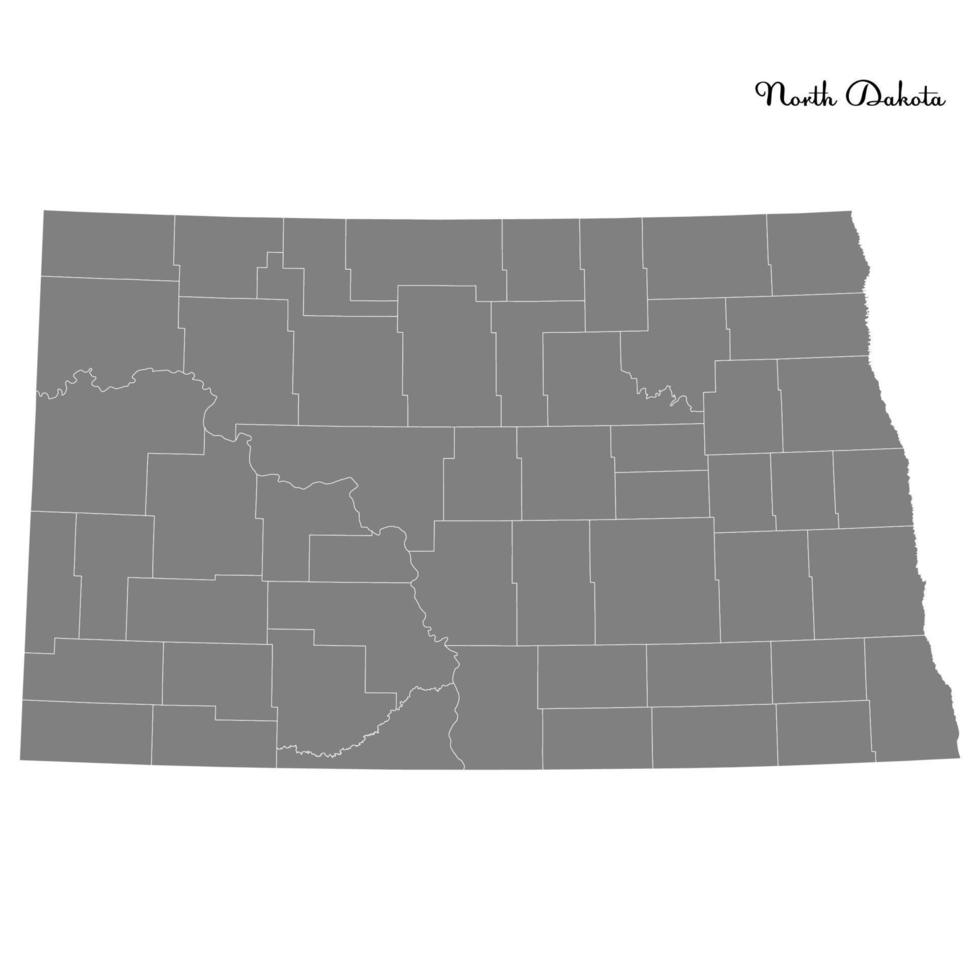 mapa de alta calidad estado de estados unidos vector