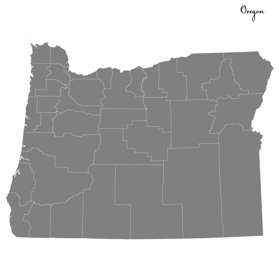 mapa de alta calidad estado de estados unidos vector