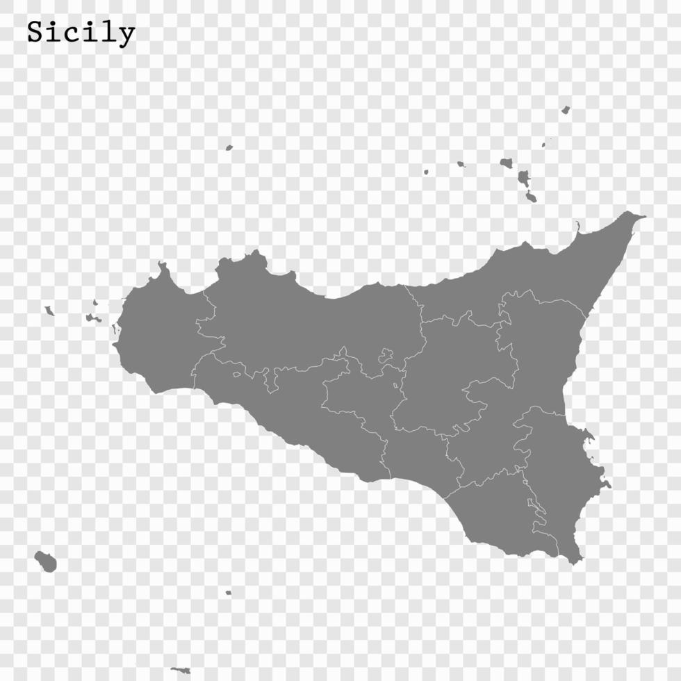 High Quality map is a state of Italy vector