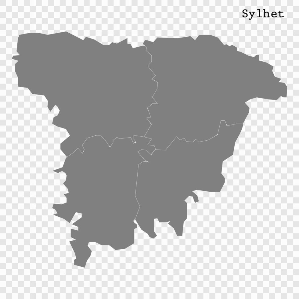 High Quality map is a division of Bangladesh vector