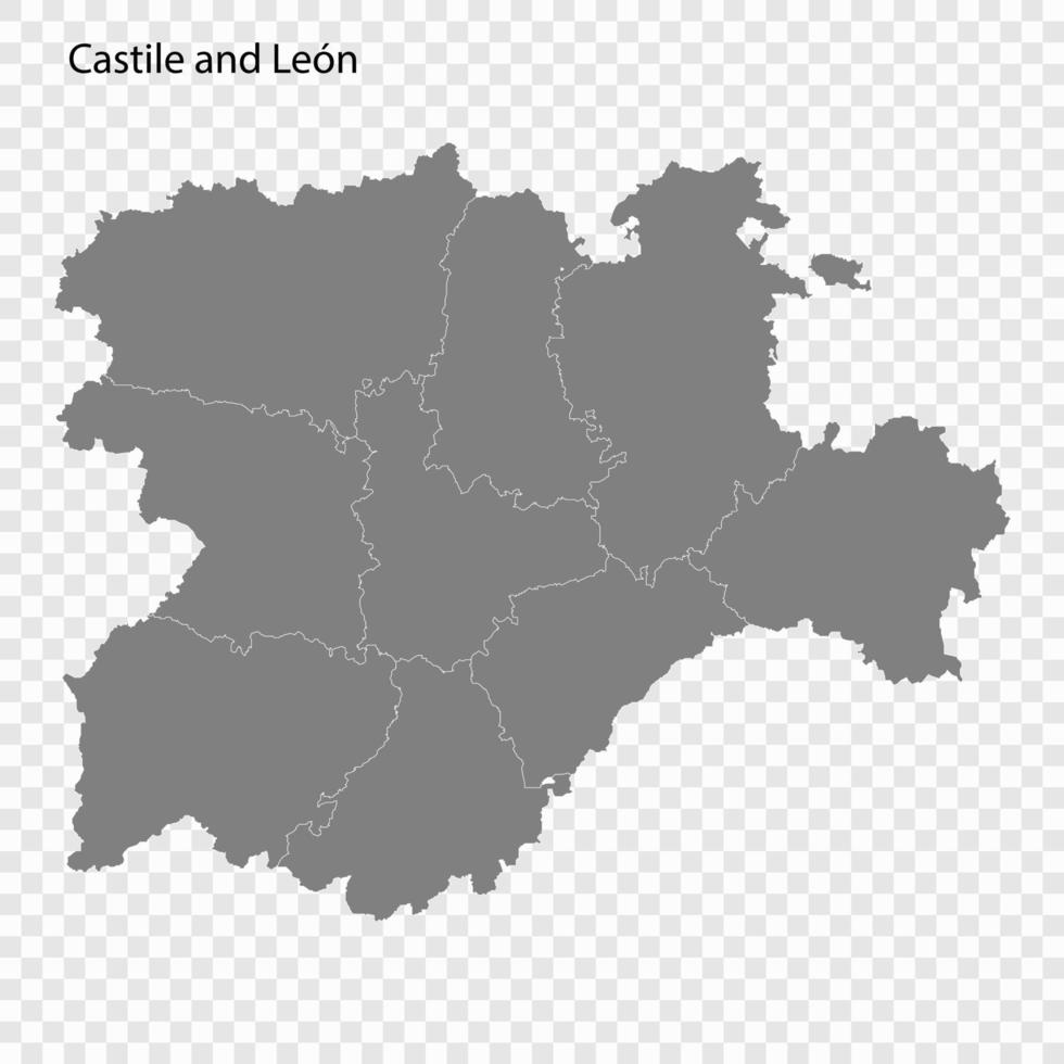 alto calidad mapa es un estado de España vector