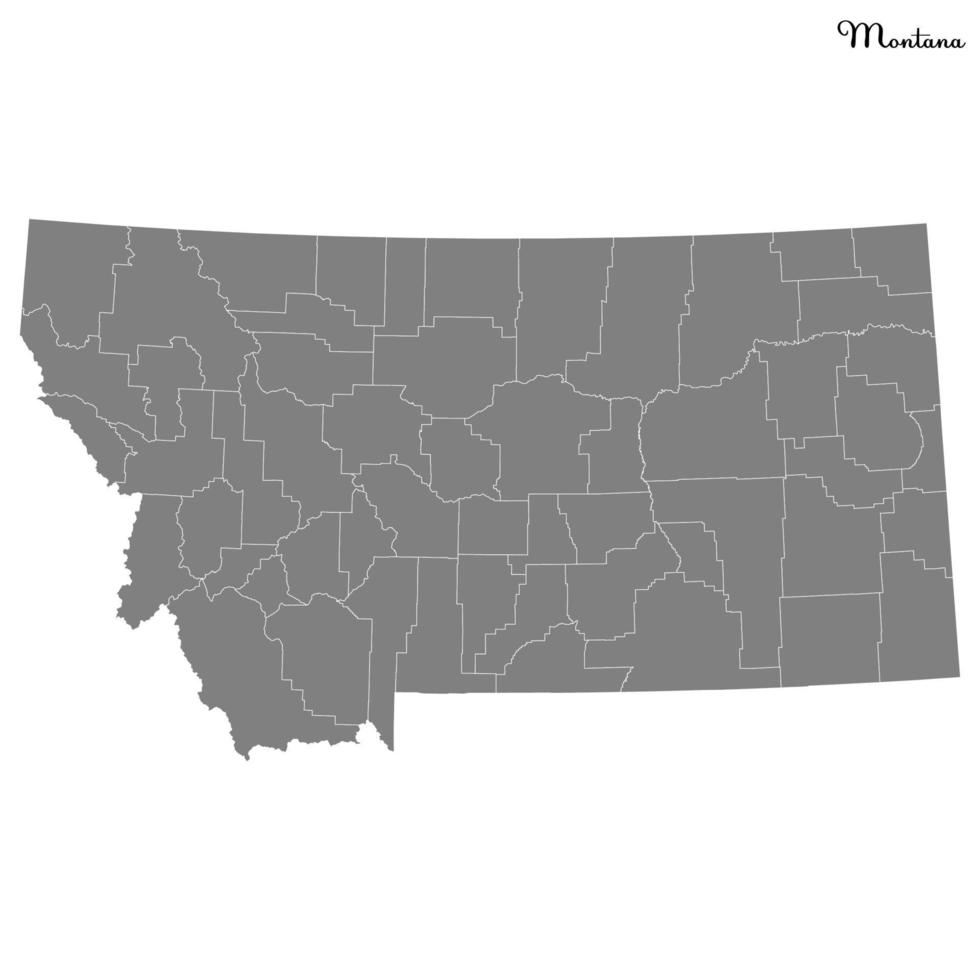 mapa de alta calidad estado de estados unidos vector