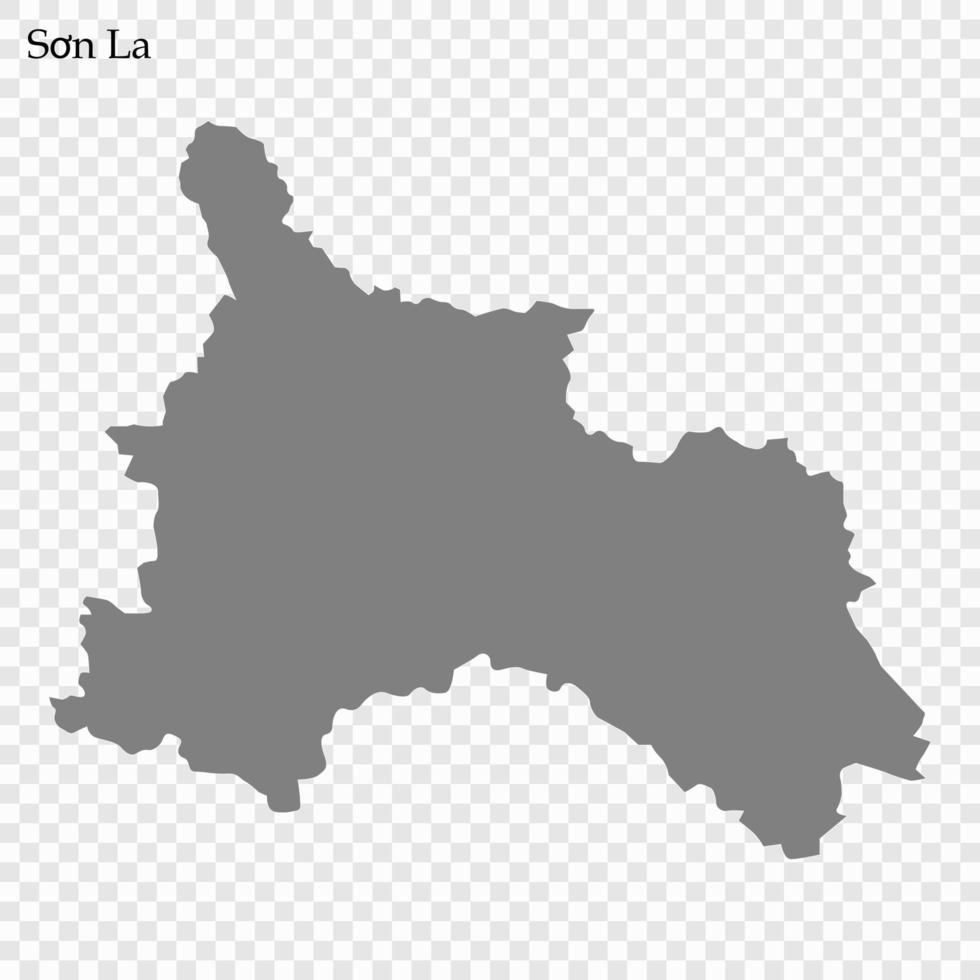 mapa de provincia de Vietnam vector