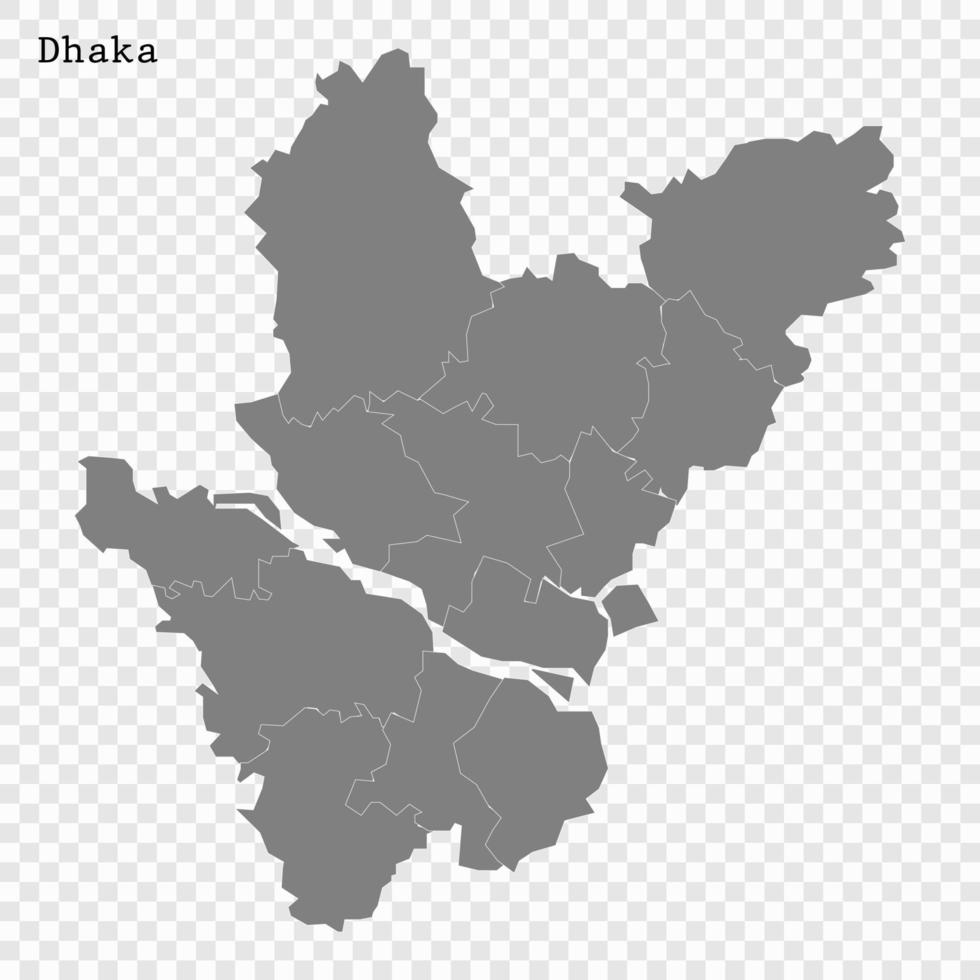 High Quality map is a division of Bangladesh vector