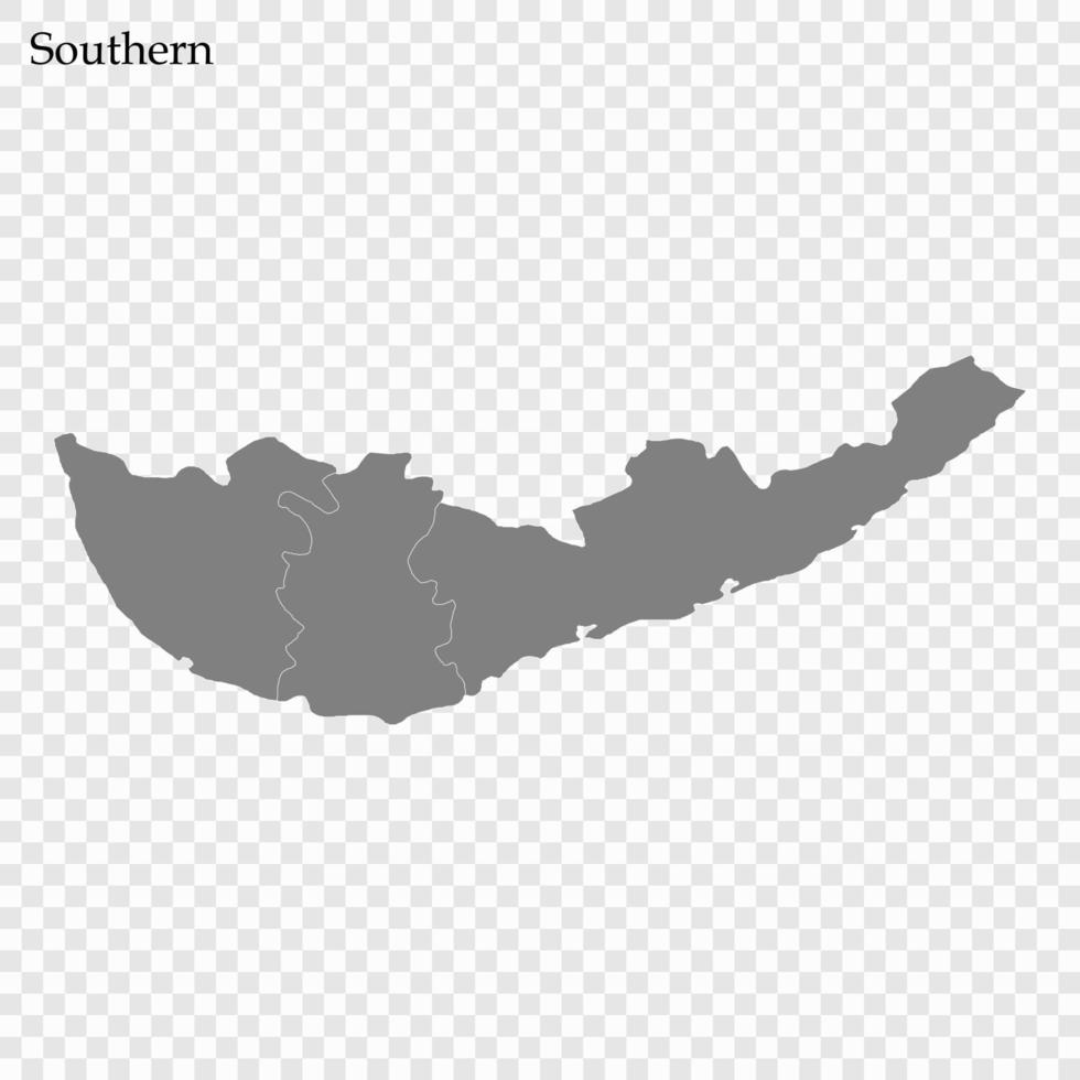 alto calidad mapa provincia de sri lanka vector