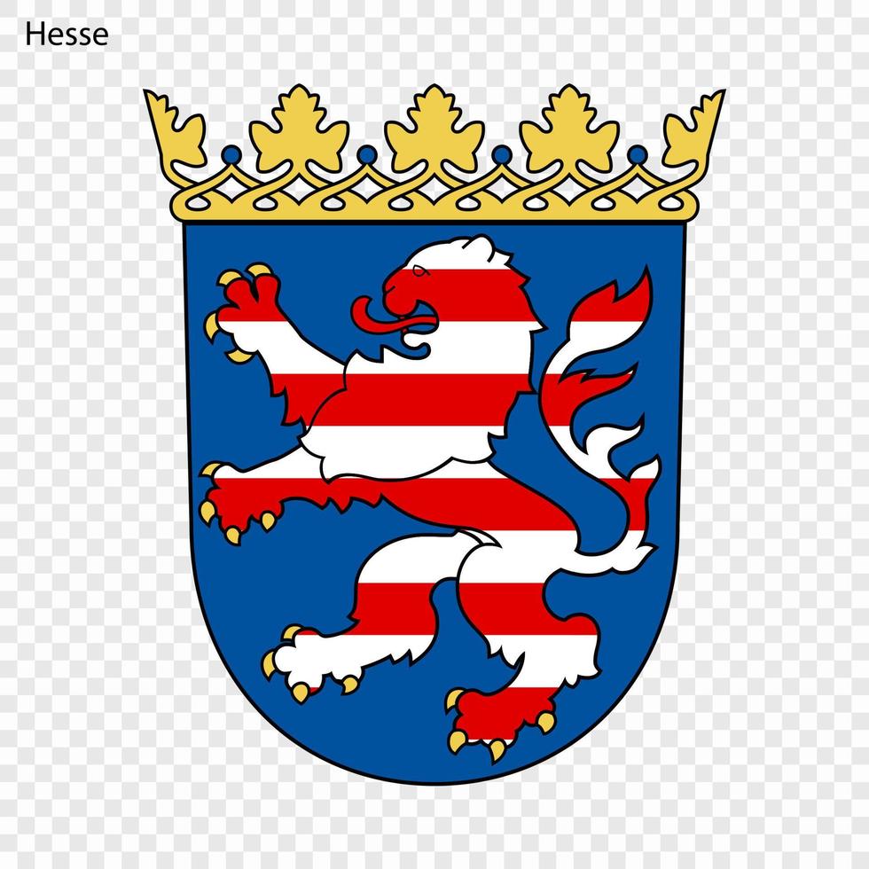 emblema de renania-palatinado, provincia de Alemania vector