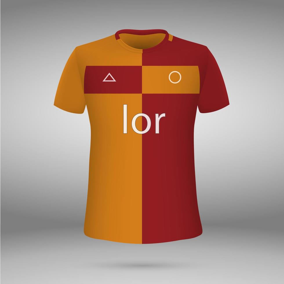 camiseta. fútbol jersey. vector ilustración