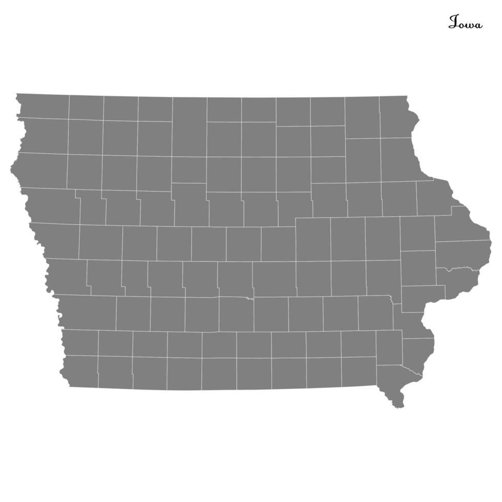 mapa de alta calidad estado de estados unidos vector