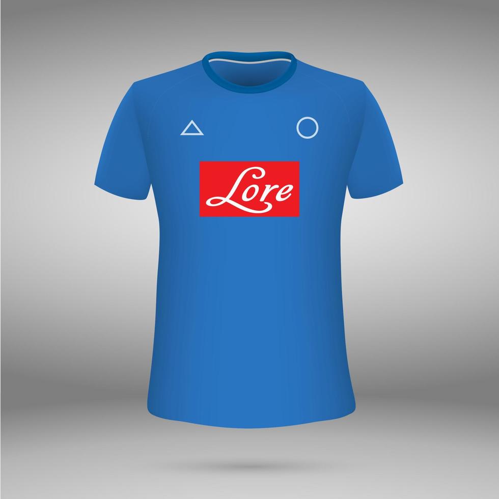 camiseta. fútbol jersey. vector ilustración