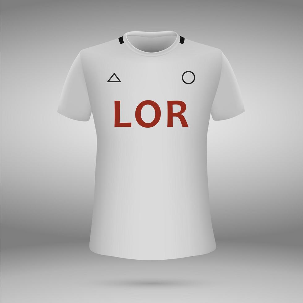 camiseta. fútbol jersey. vector ilustración