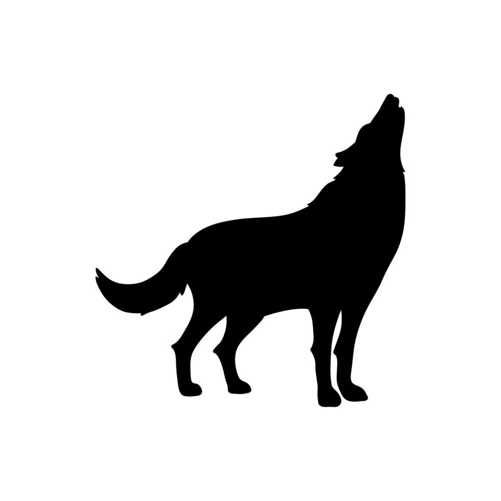 Wolf icon vector set. animals illustration sign collection. wolf howls symbol.