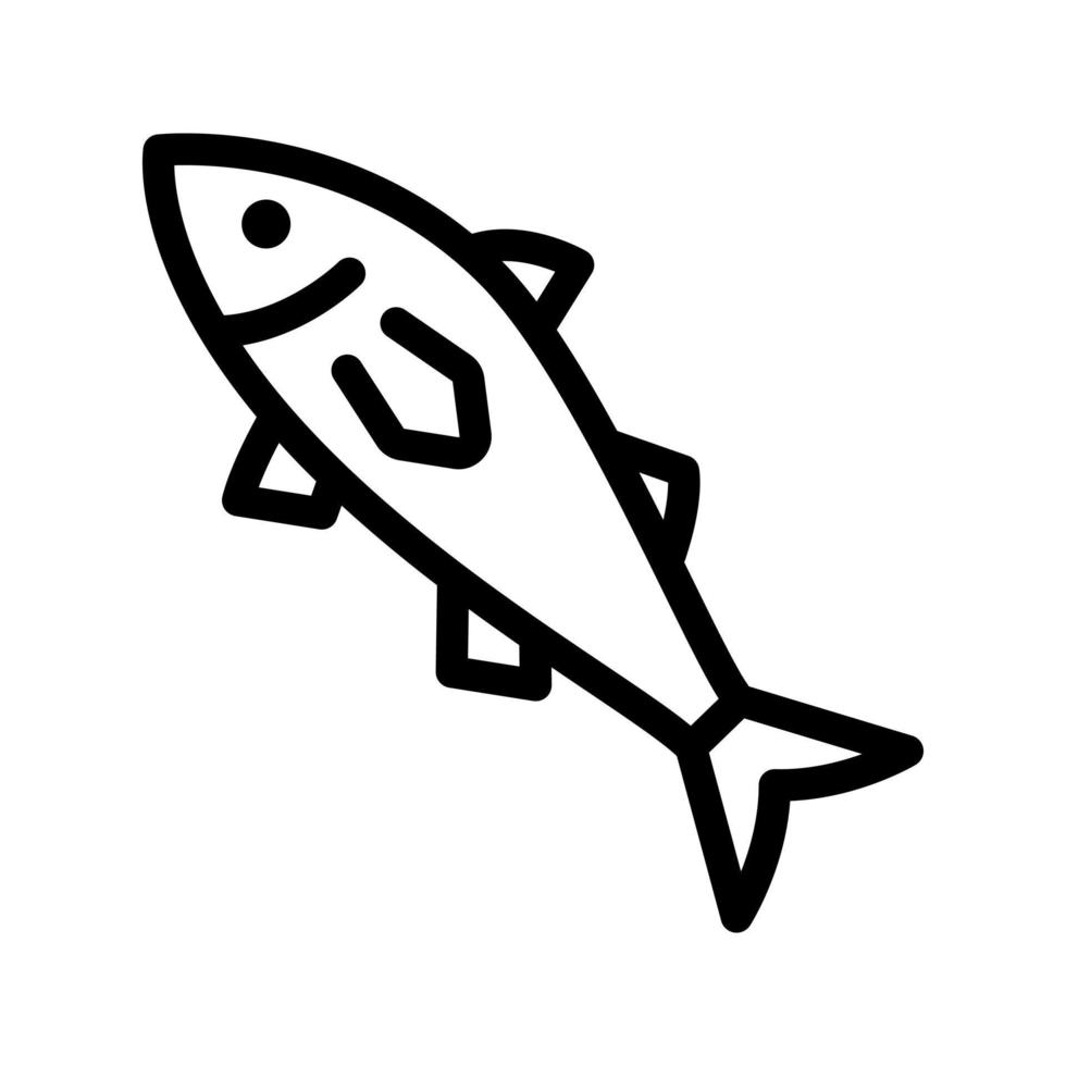 pescado vector icono. mar comida ilustración signo. Oceano o mar símbolo o logo.