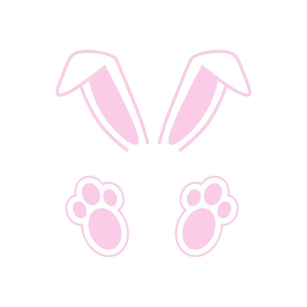 Rabbit icon vector. Easter illustration sign. Hare symbol or logo. vector