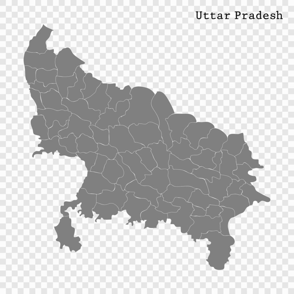 High Quality map of state of India vector