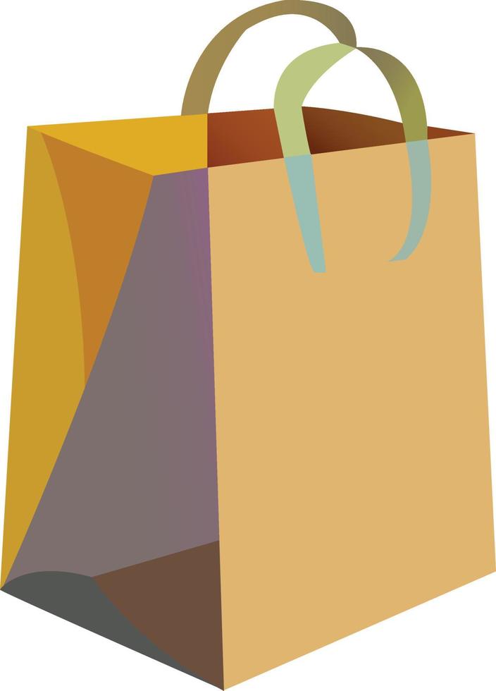 blank paper bag vector icon