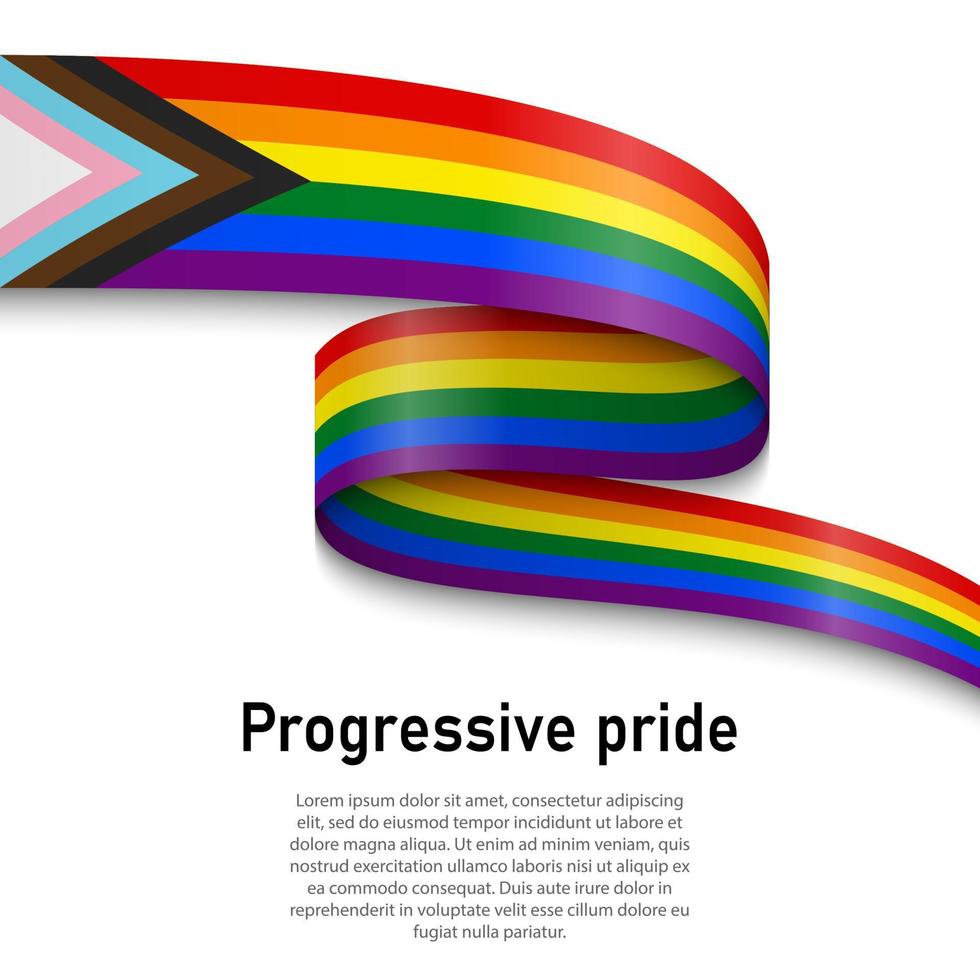 Flag of lgbr gay pride vector