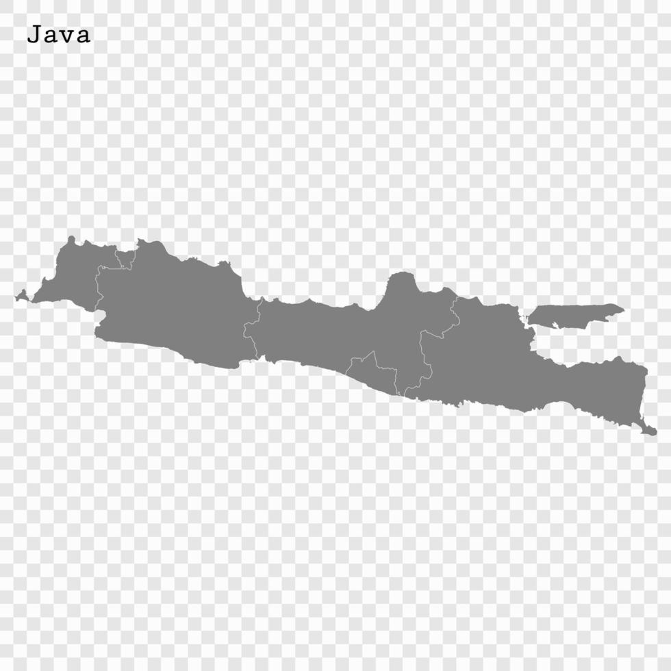 High Quality map is a island of Indonesia vector