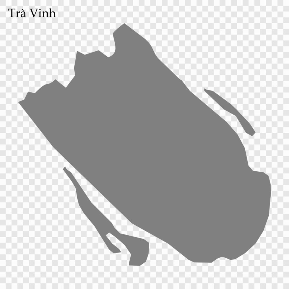 mapa de provincia de Vietnam vector