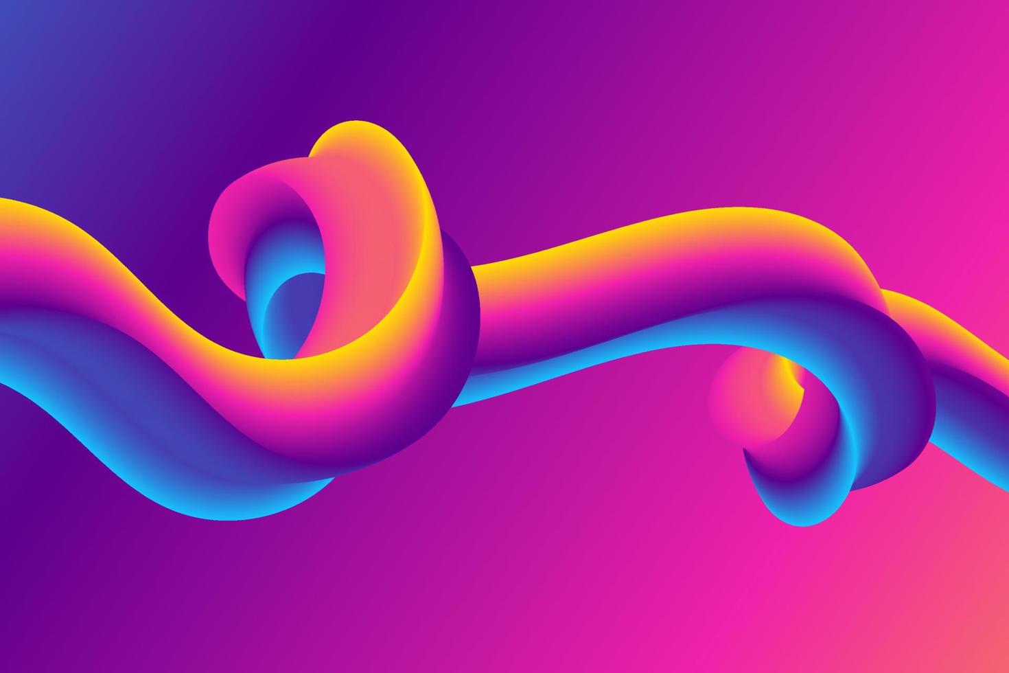 Colorful Fluid Blend Effect Background Design vector