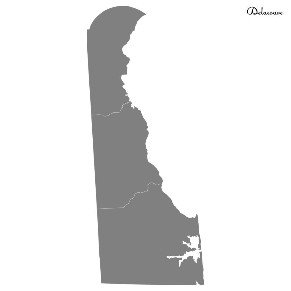 mapa de alta calidad estado de estados unidos vector