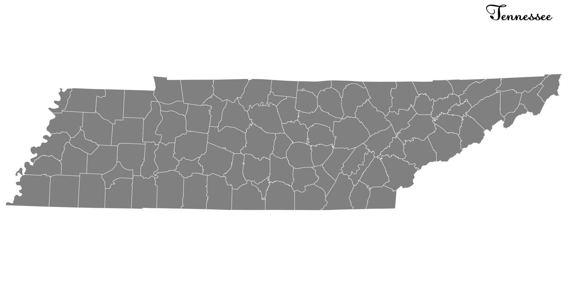 mapa de alta calidad estado de estados unidos vector